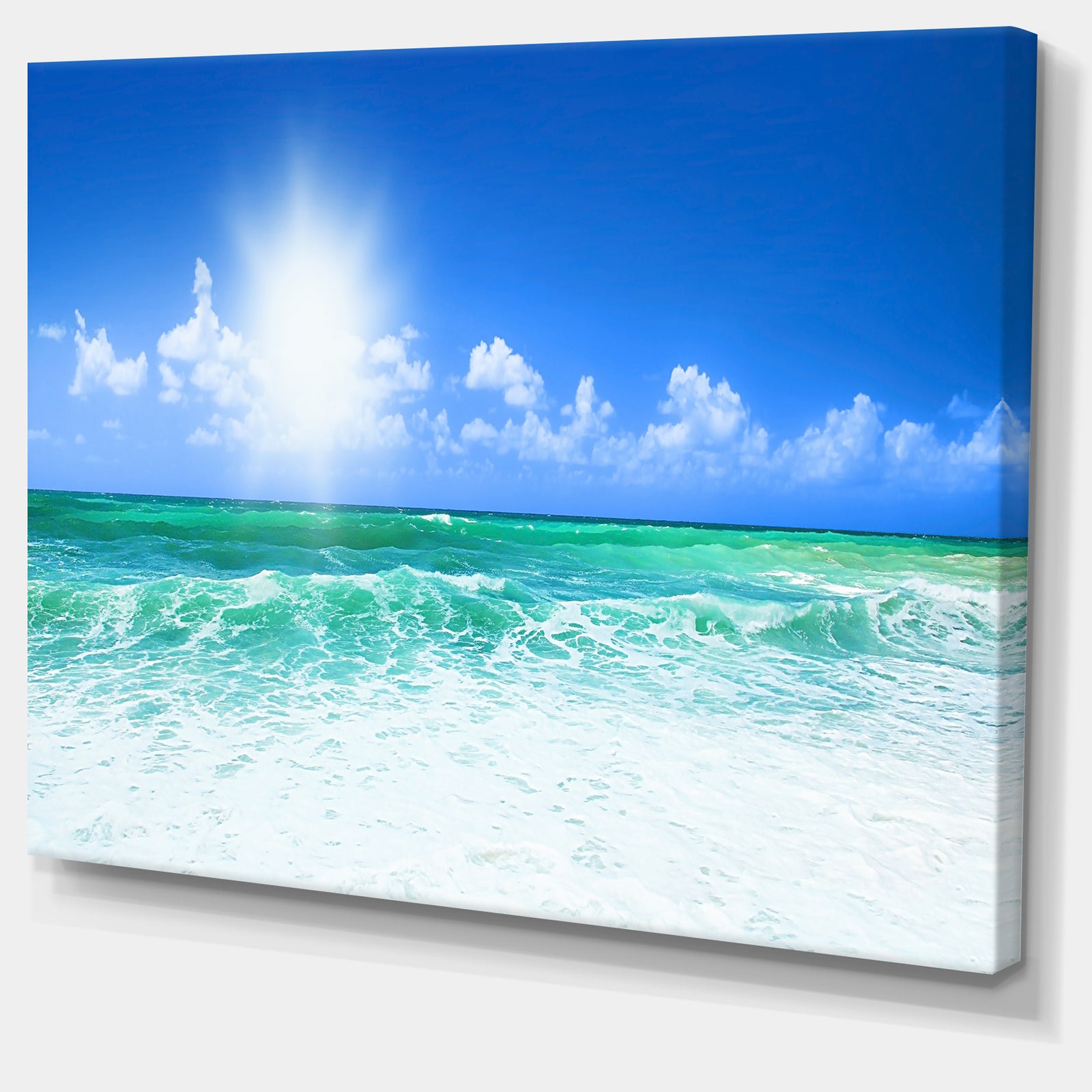 Beautiful Blue Beach - Seascape Photography Canvas Print