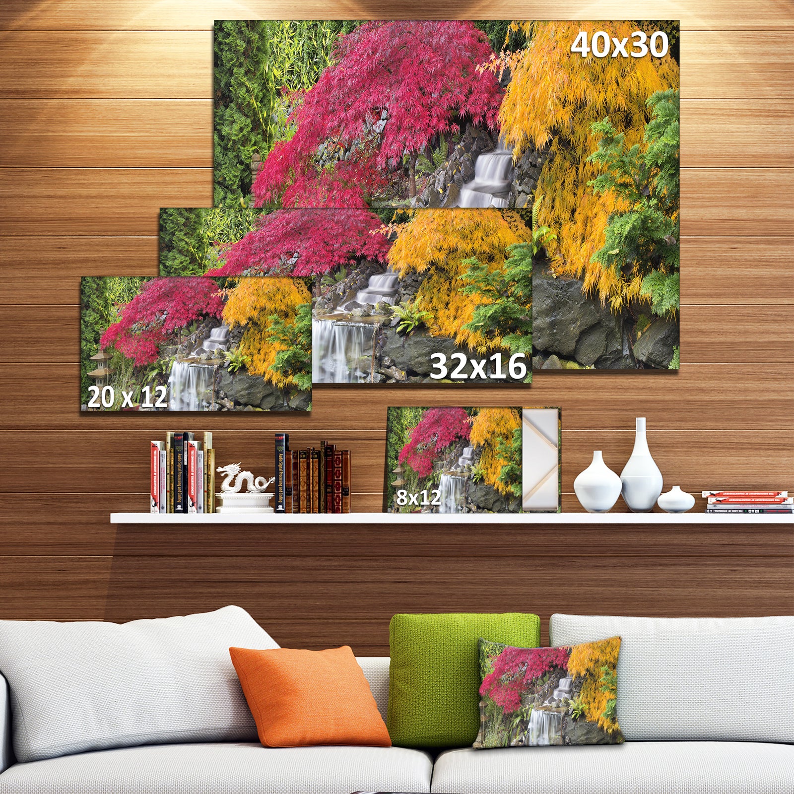 Japanese Maple Trees Floral Photography Canvas Print