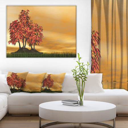 Bonsai Landscape Photography Canvas Art Print