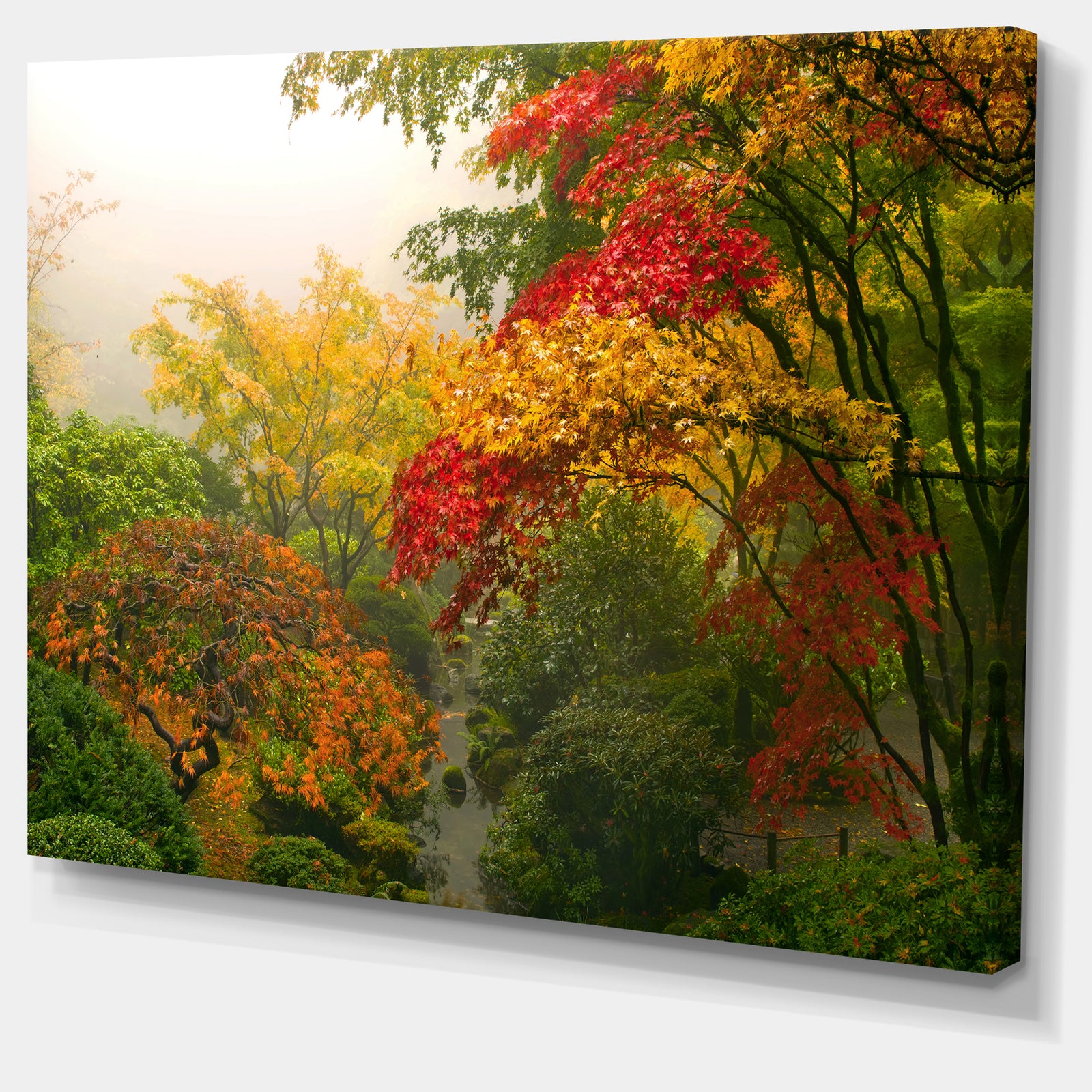 Colorful Maple Trees - Floral Photography Canvas Print