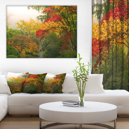 Colorful Maple Trees - Floral Photography Canvas Print