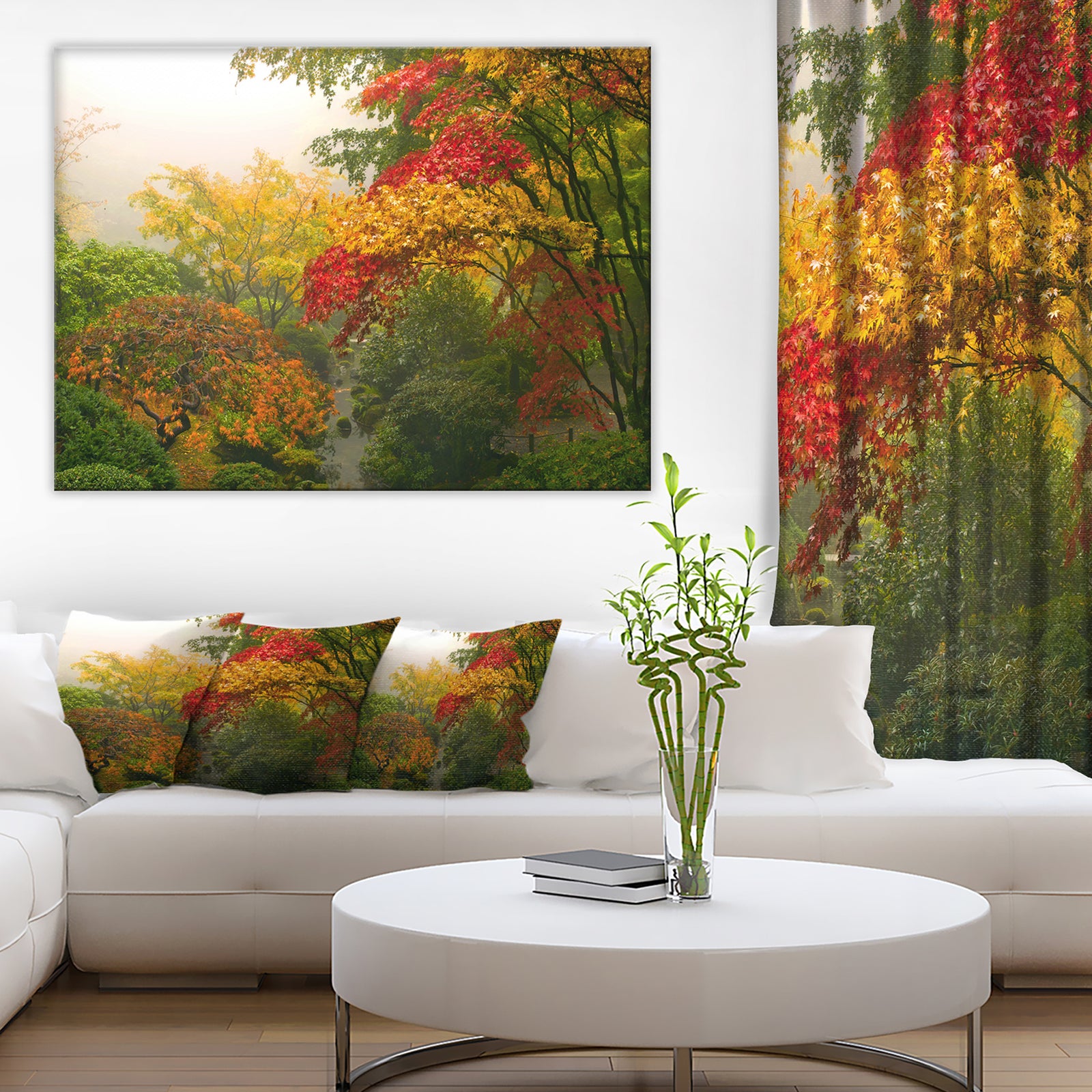 Colorful Maple Trees - Floral Photography Canvas Print