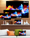 Fire and Ice - Digital Art Abstract Canvas Print