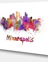 Minneapolis Skyline - Cityscape Canvas Art Print