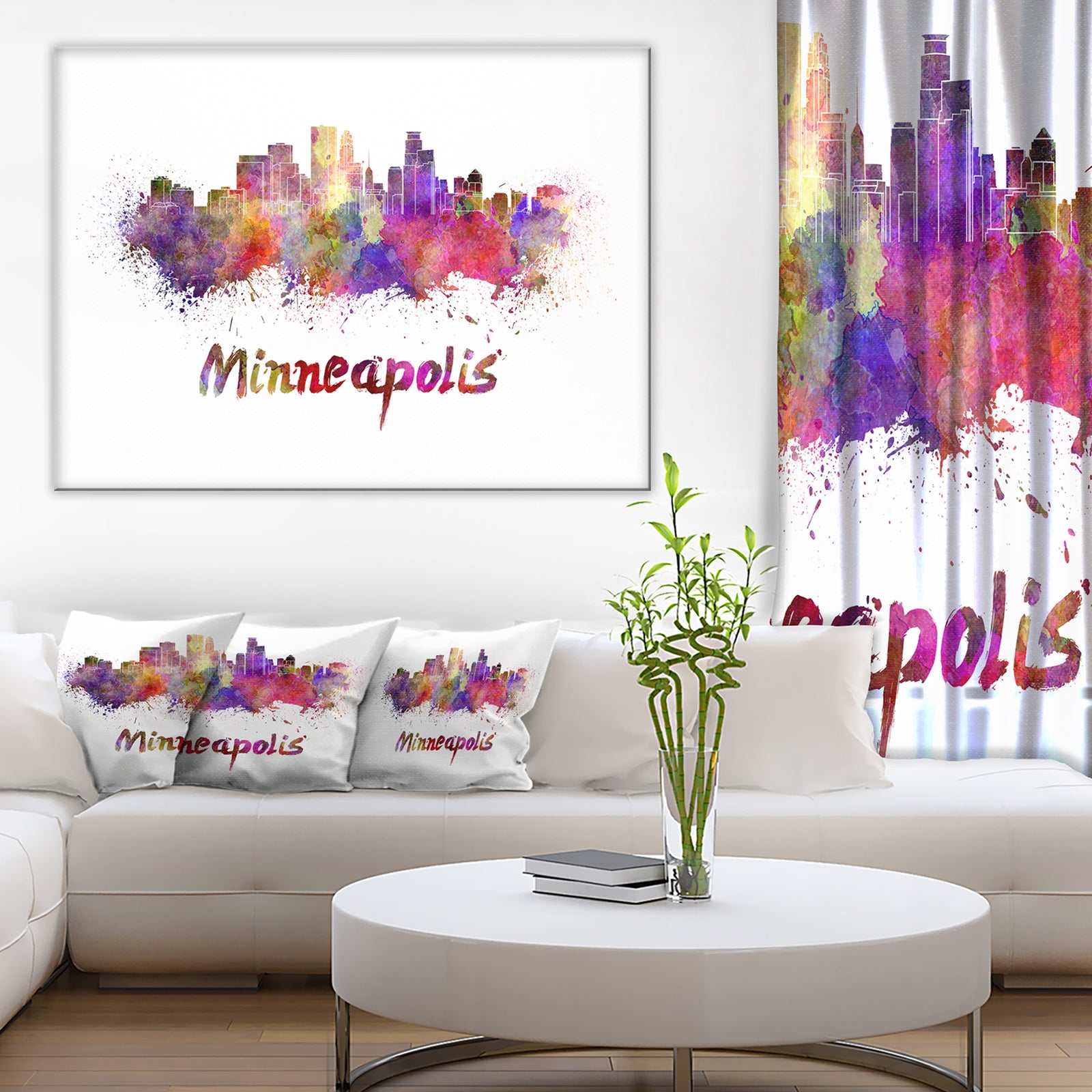 Minneapolis Skyline - Cityscape Canvas Art Print