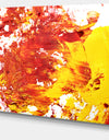 Textured Red and Yellow Art - Abstract Canvas Print