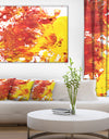 Textured Red and Yellow Art - Abstract Canvas Print