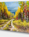 Golden Autumn - Landscape Canvas Art Print