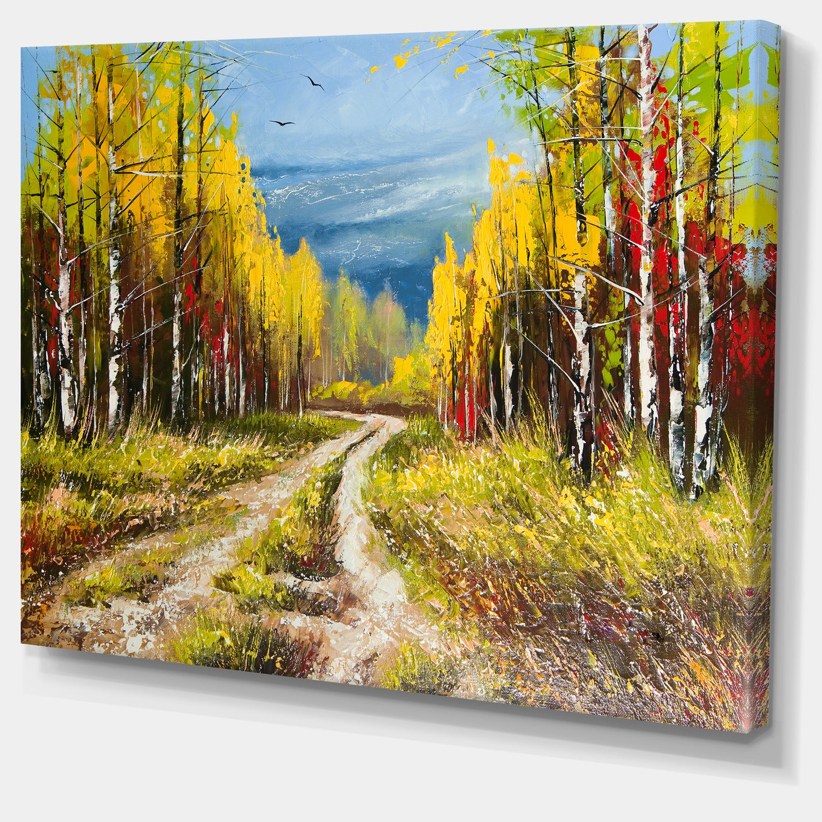 Golden Autumn - Landscape Canvas Art Print
