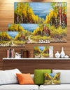 Golden Autumn - Landscape Canvas Art Print