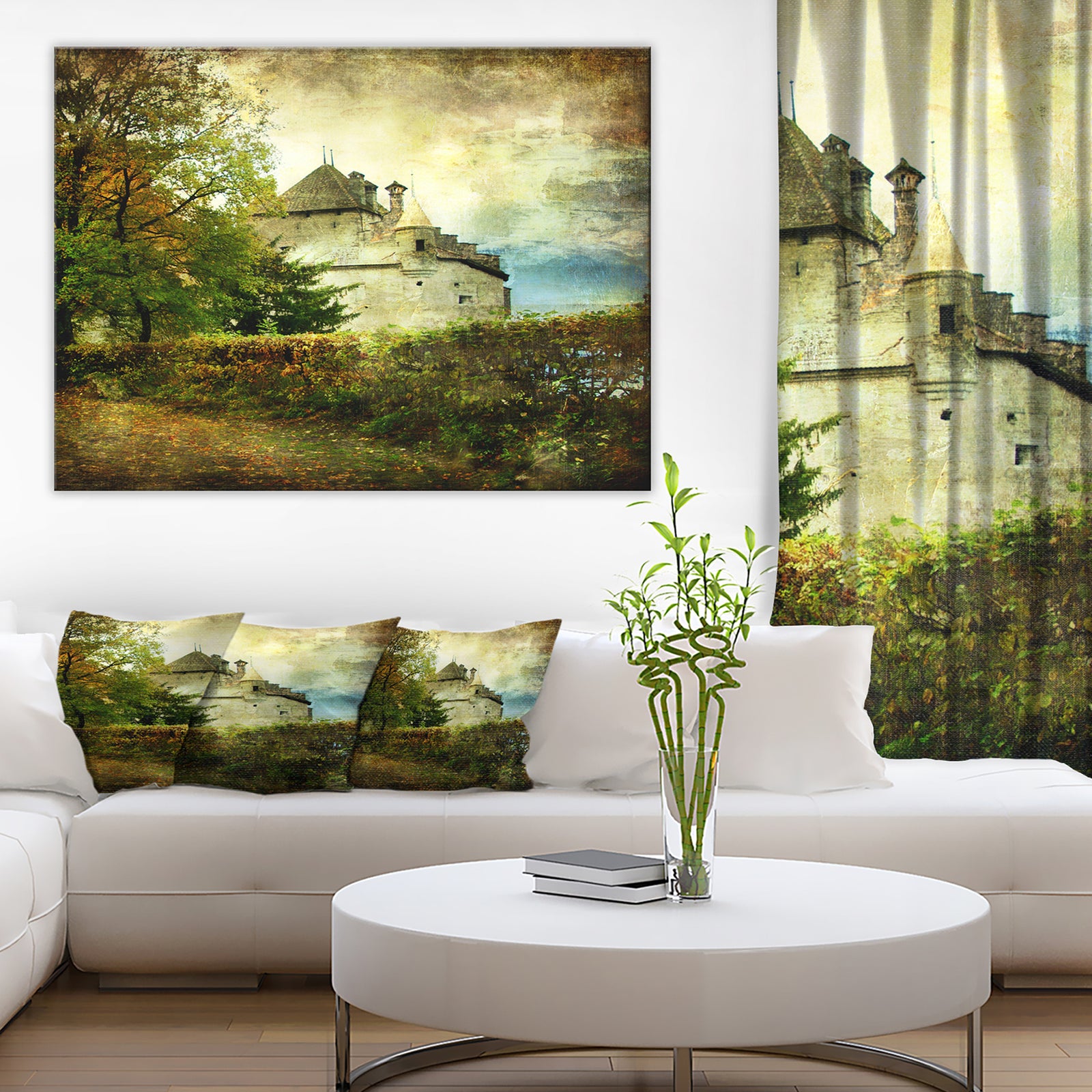 Chillion Castle - Landscape Canvas Art Print