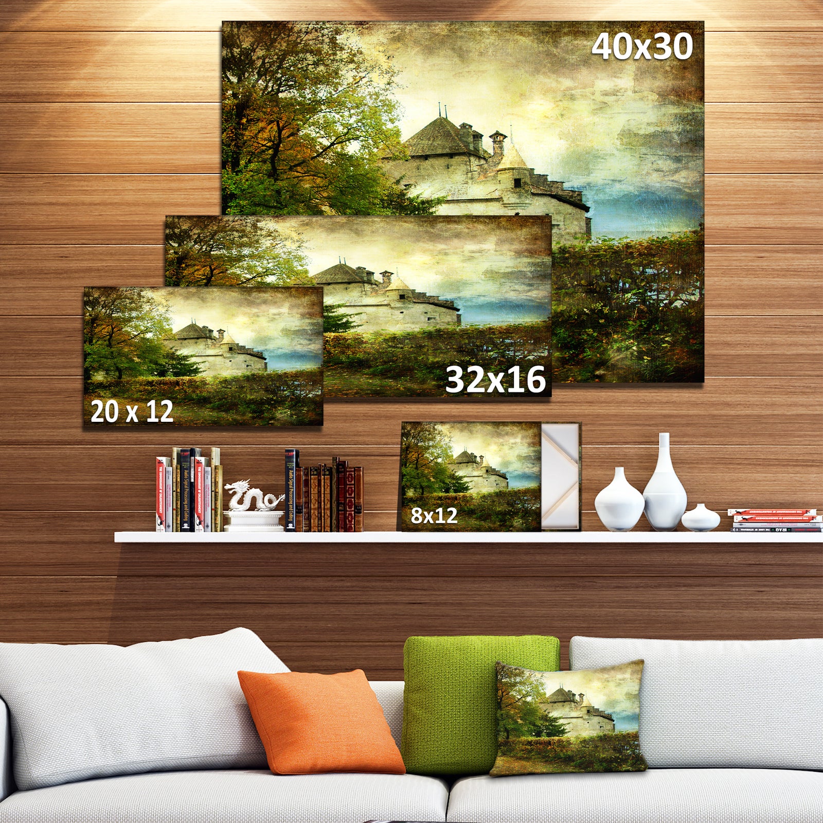 Chillion Castle - Landscape Canvas Art Print