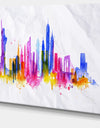 Silhouette Overlay New York - Cityscape Canvas Art Print