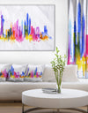 Silhouette Overlay New York - Cityscape Canvas Art Print