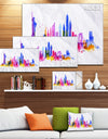 Silhouette Overlay New York - Cityscape Canvas Art Print