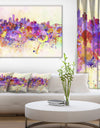 Purple New York Skyline - Cityscape Canvas Art Print