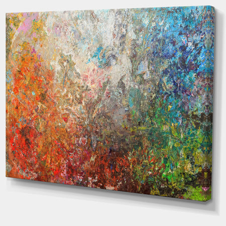 Board Stained Abstract Art - Abstract Canvas Art Print
