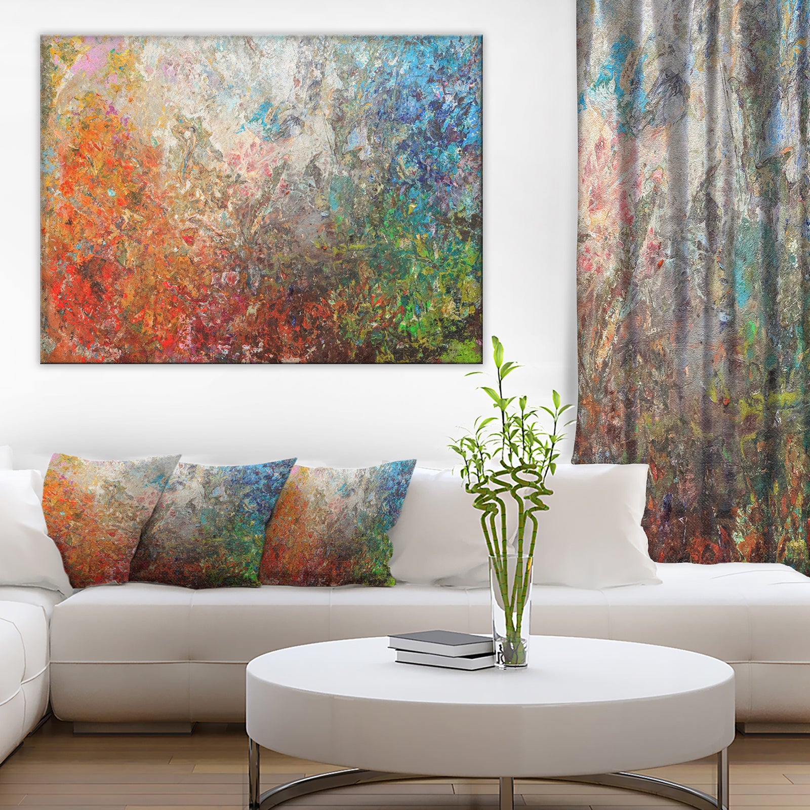 Board Stained Abstract Art - Abstract Canvas Art Print