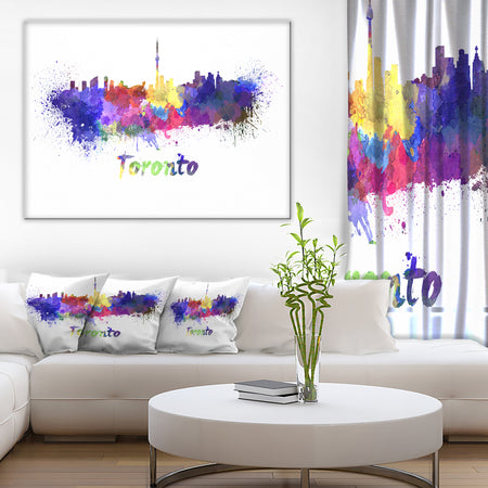 Toronto Skyline - Cityscape Canvas Art Print