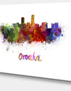 Omaha Skyline - Cityscape Canvas Art Print
