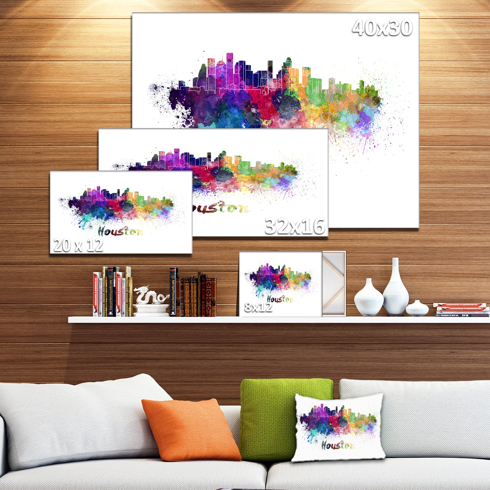 Houston Skyline - Cityscape Canvas Artwork Print