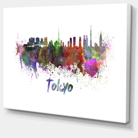 Tokyo Skyline - Cityscape Canvas Artwork Print