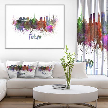 Tokyo Skyline - Cityscape Canvas Artwork Print