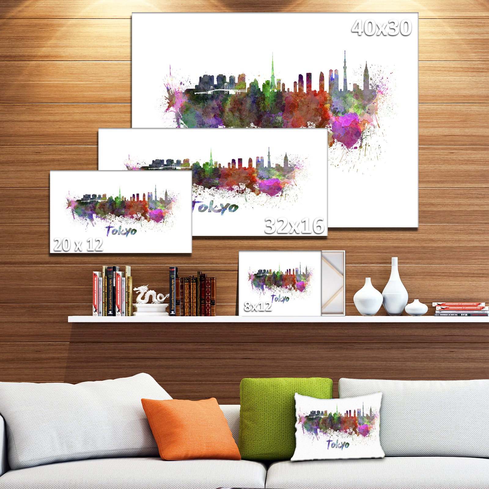 Tokyo Skyline - Cityscape Canvas Artwork Print
