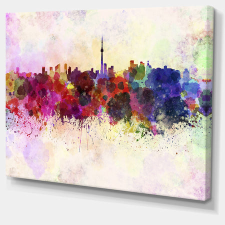 Toronto Skyline - Cityscape Canvas Artwork Print