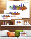 Charlotte Skyline - Cityscape Canvas Artwork Print