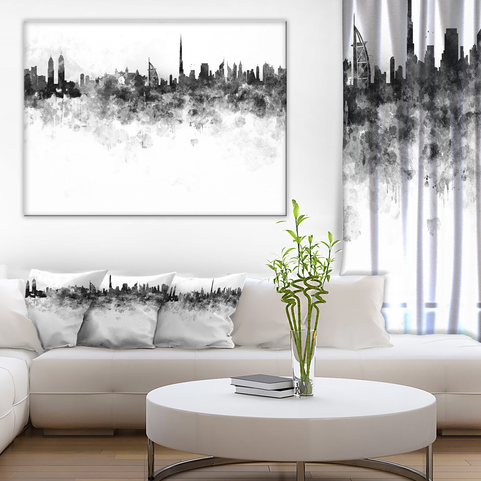 Dubai Skyline - Cityscape Canvas Artwork Print