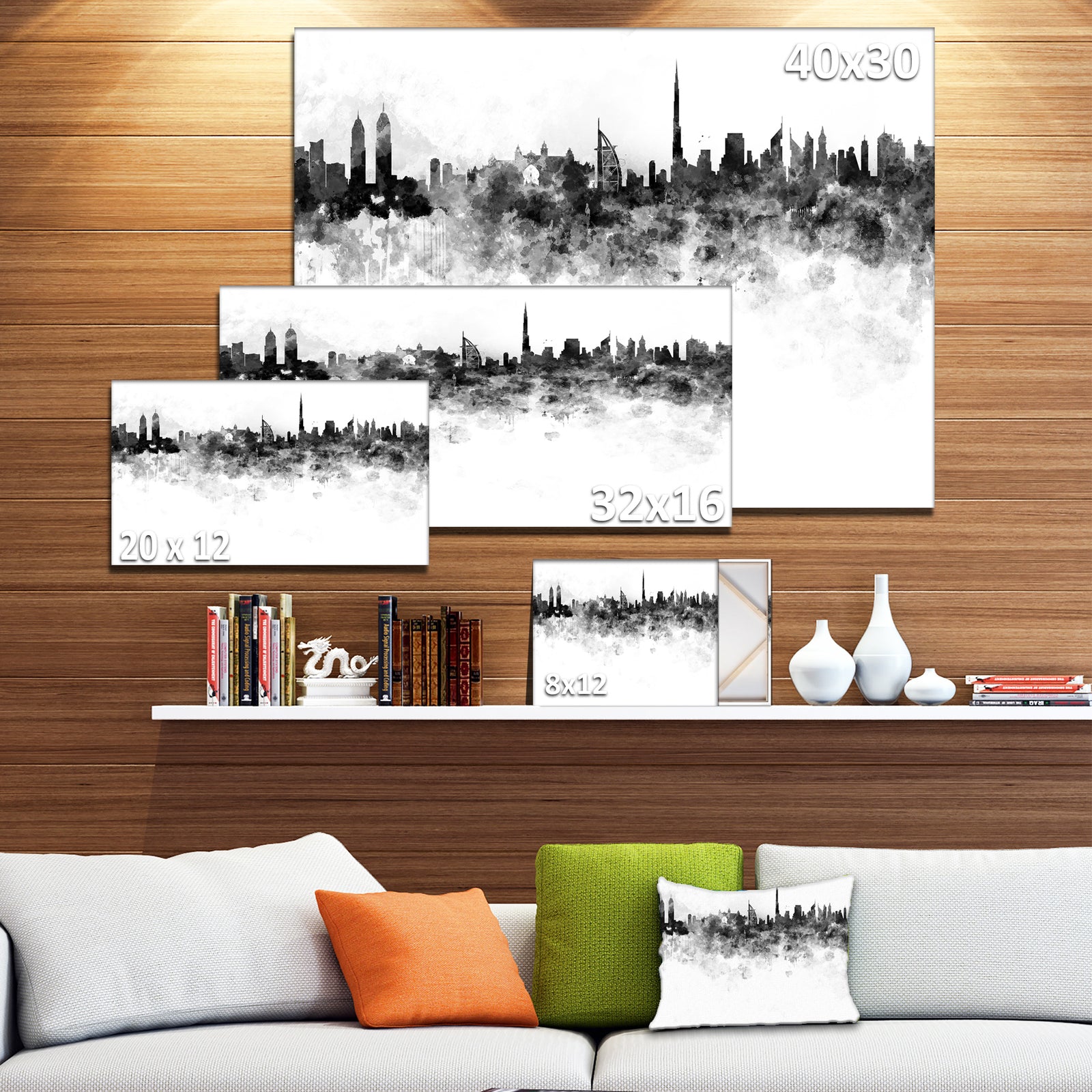 Dubai Skyline - Cityscape Canvas Artwork Print