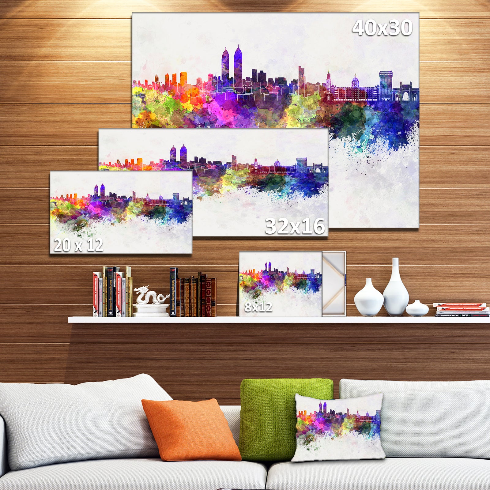 Mumbai Skyline - Cityscape Canvas Wall Art Print