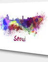 Seoul Skyline - Cityscape Canvas Artwork Print