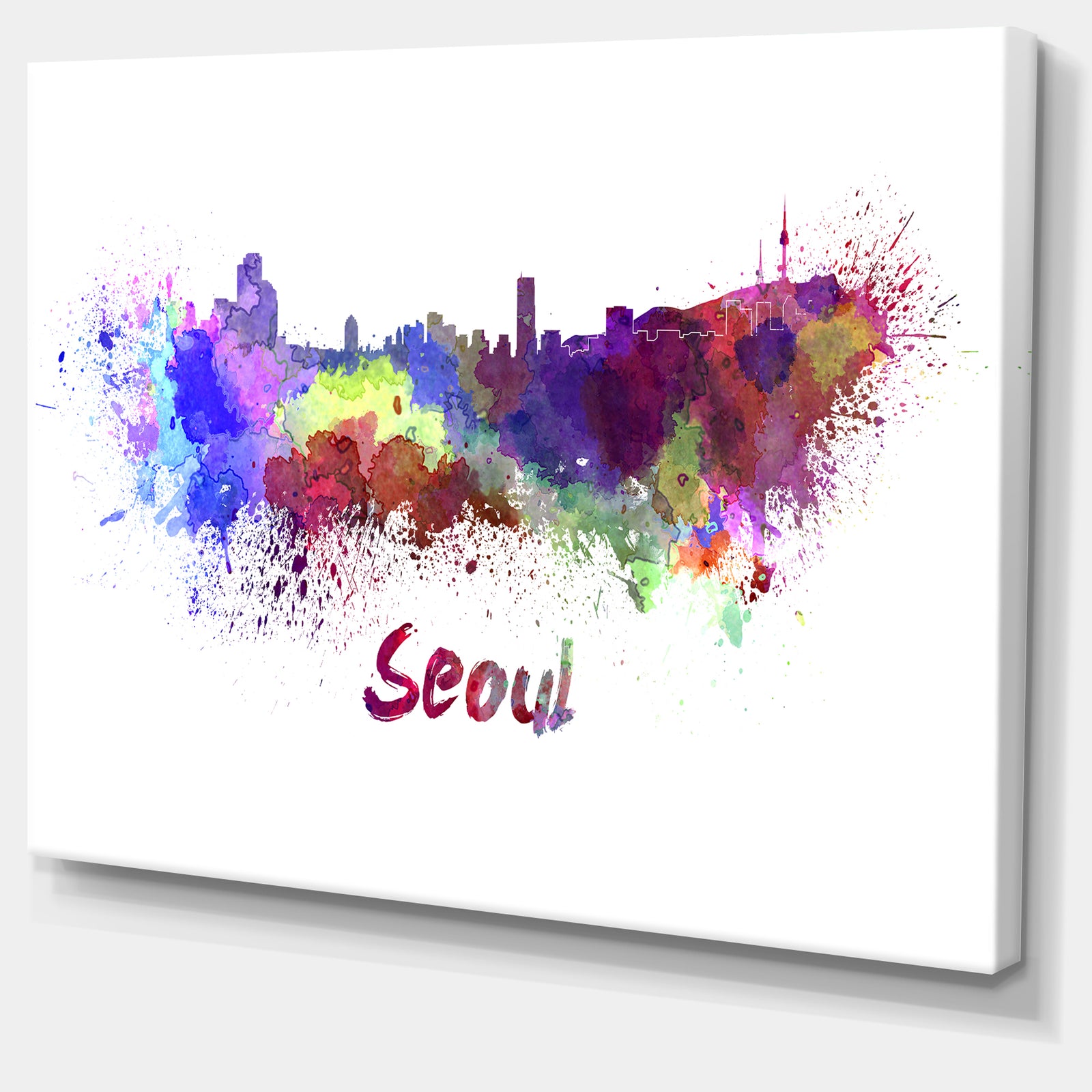 Seoul Skyline - Cityscape Canvas Artwork Print