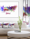 Seoul Skyline - Cityscape Canvas Artwork Print