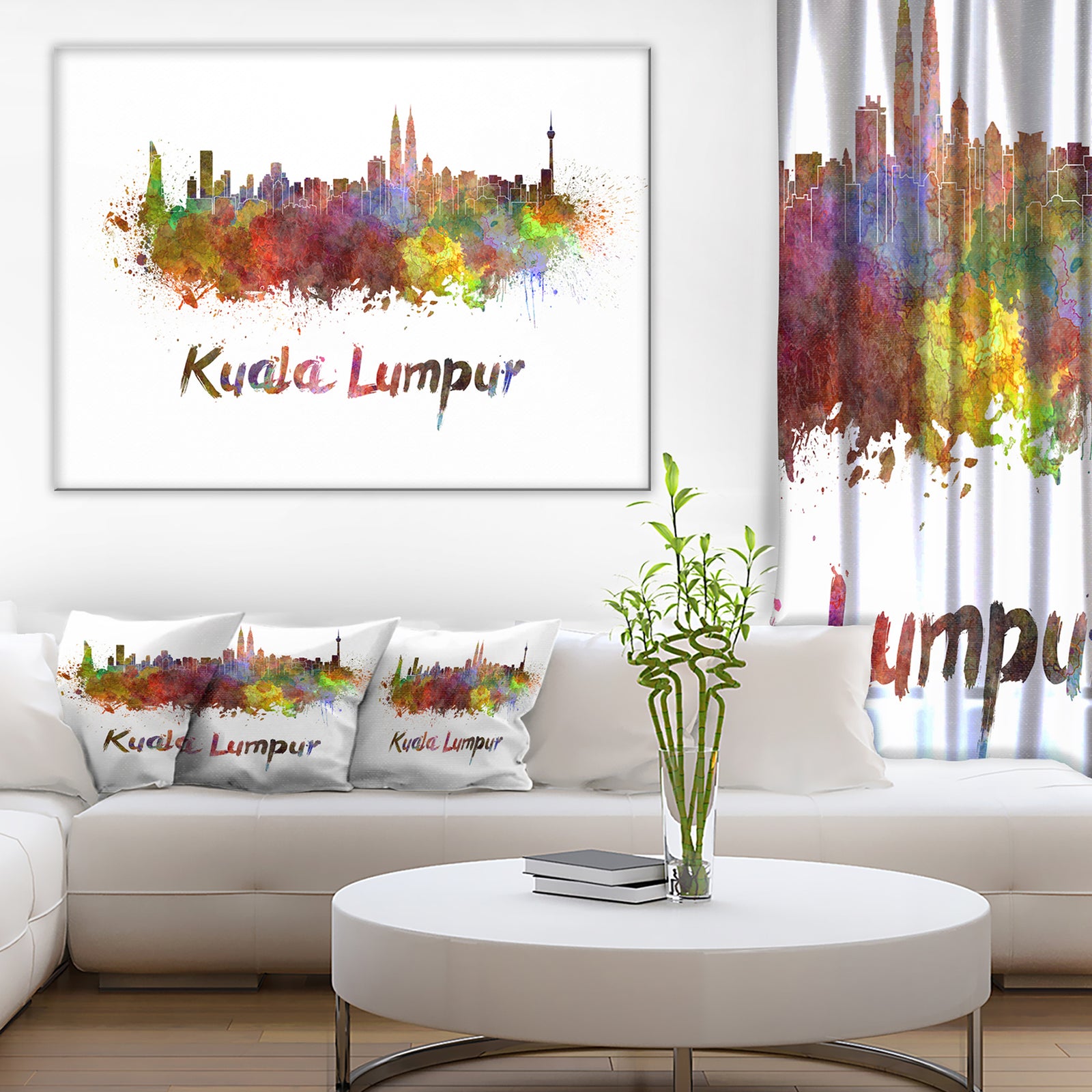 Kuala Lumpur Skyline - Cityscape Canvas Artwork Print