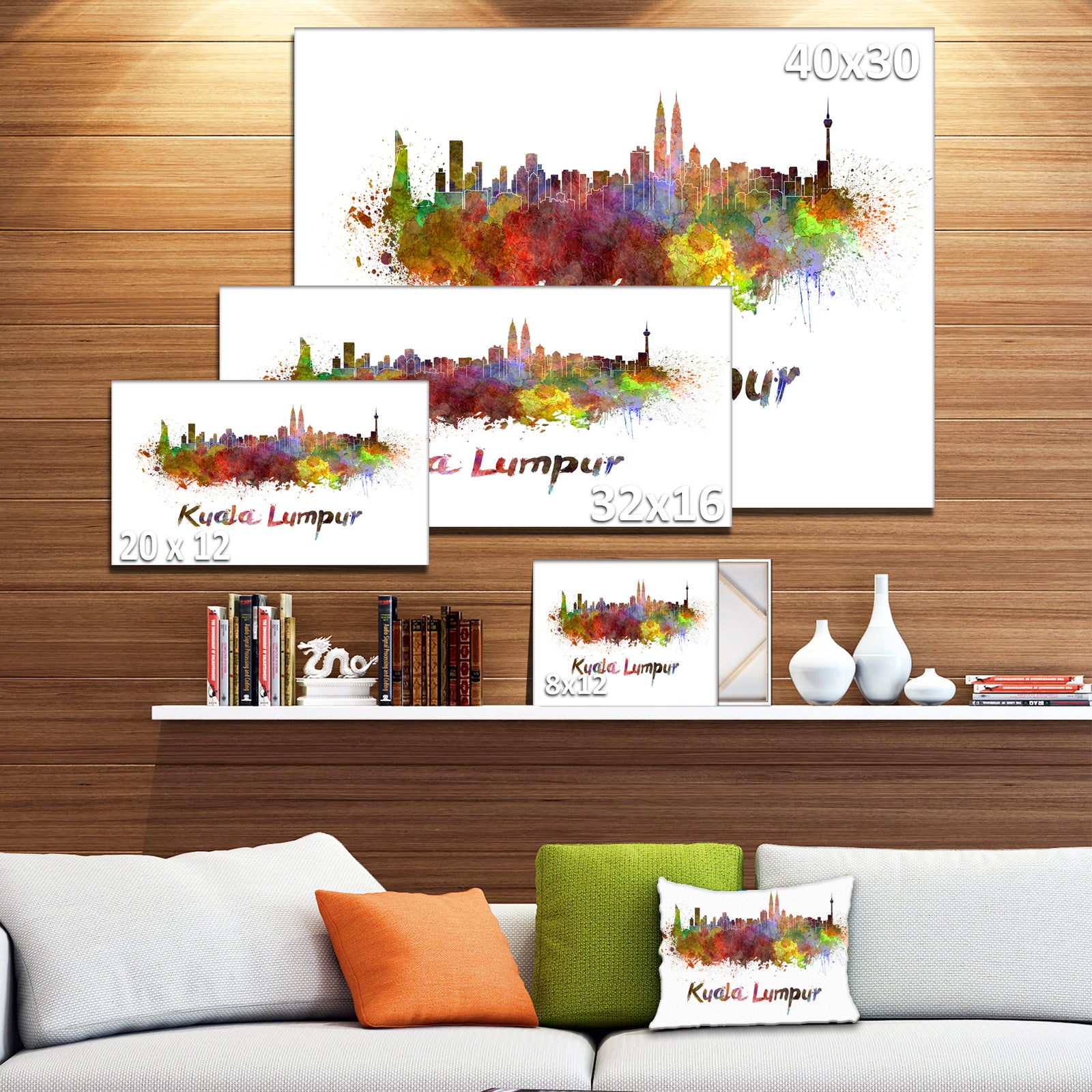 Kuala Lumpur Skyline - Cityscape Canvas Artwork Print