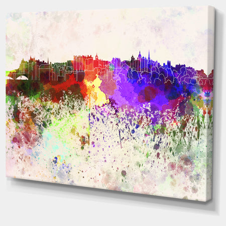 Edinburgh Skyline - Cityscape Canvas Artwork Print