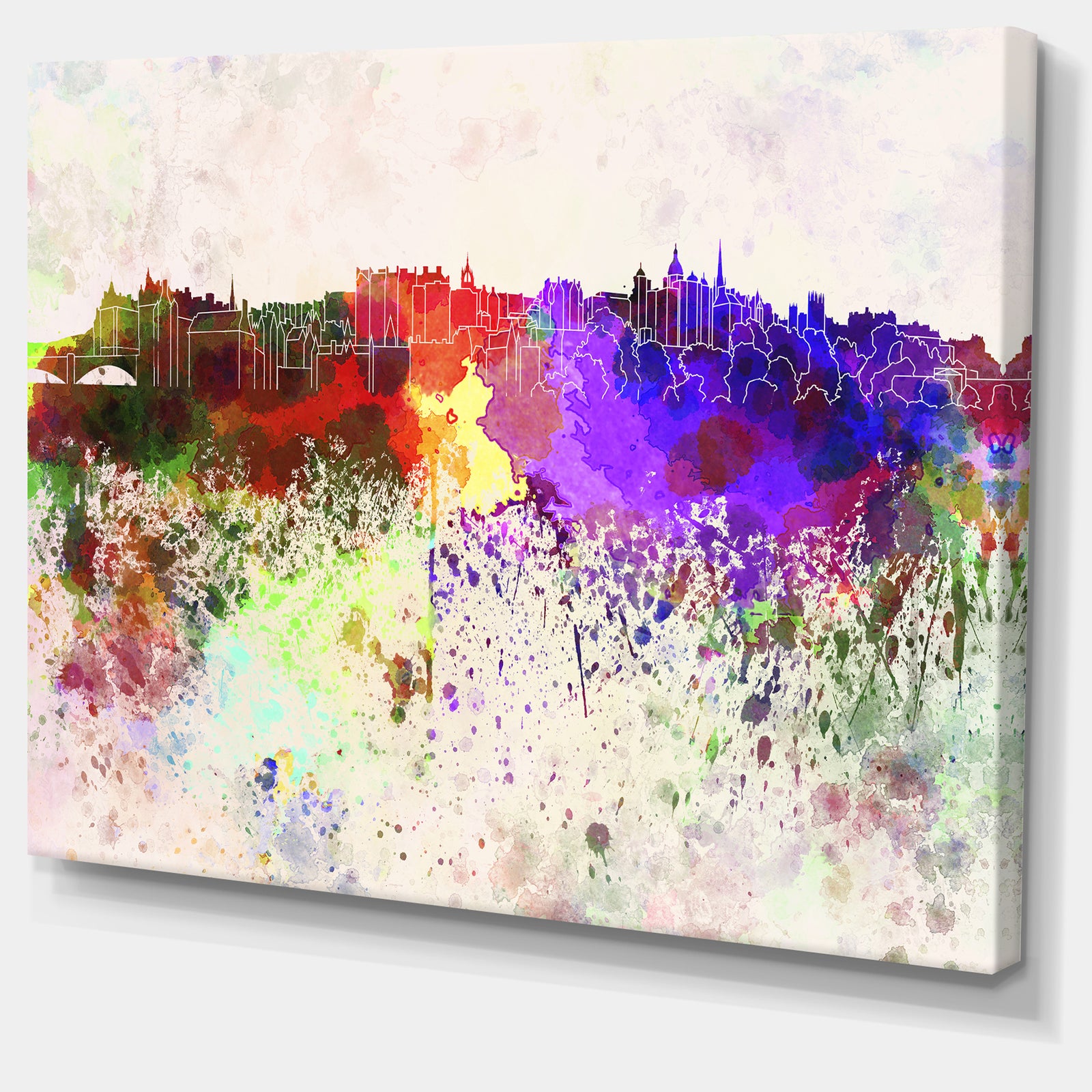 Edinburgh Skyline - Cityscape Canvas Artwork Print
