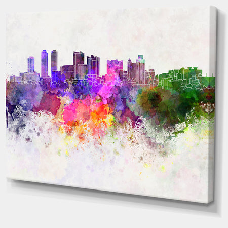 Colombo Skyline - Cityscape Canvas Artwork Print