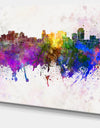 Salt Lake City Skyline - Cityscape Canvas Artwork Print