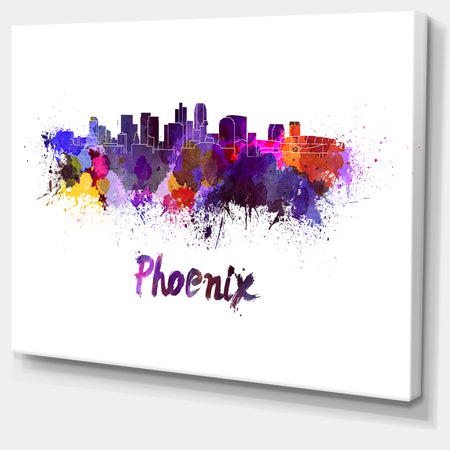 Phoenix Skyline - Cityscape Canvas Artwork Print