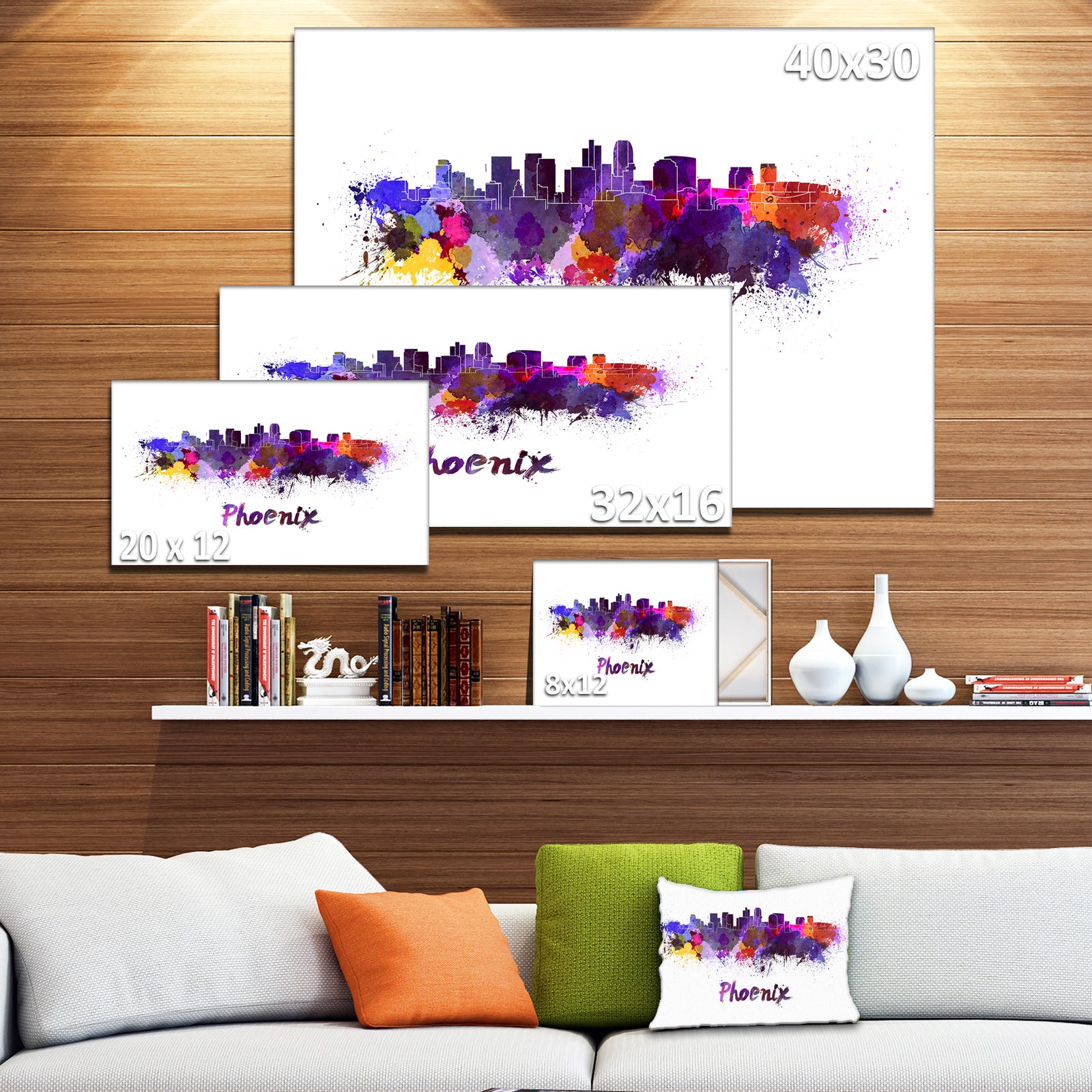 Phoenix Skyline - Cityscape Canvas Artwork Print
