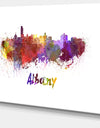 Albany Skyline - Cityscape Canvas Artwork Print