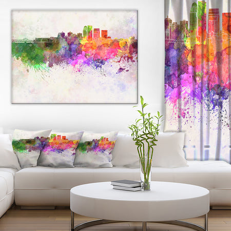 Louisville Skyline - Cityscape Canvas Artwork Print