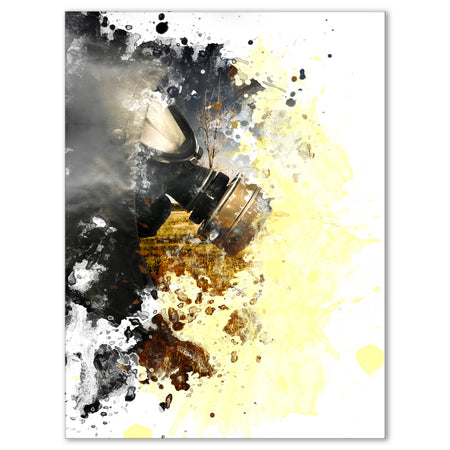 Disaster of War and Gas - Digital Abstract Canvas Art Print