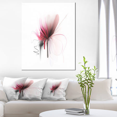 Abstract Flower - Floral Canvas Art Print