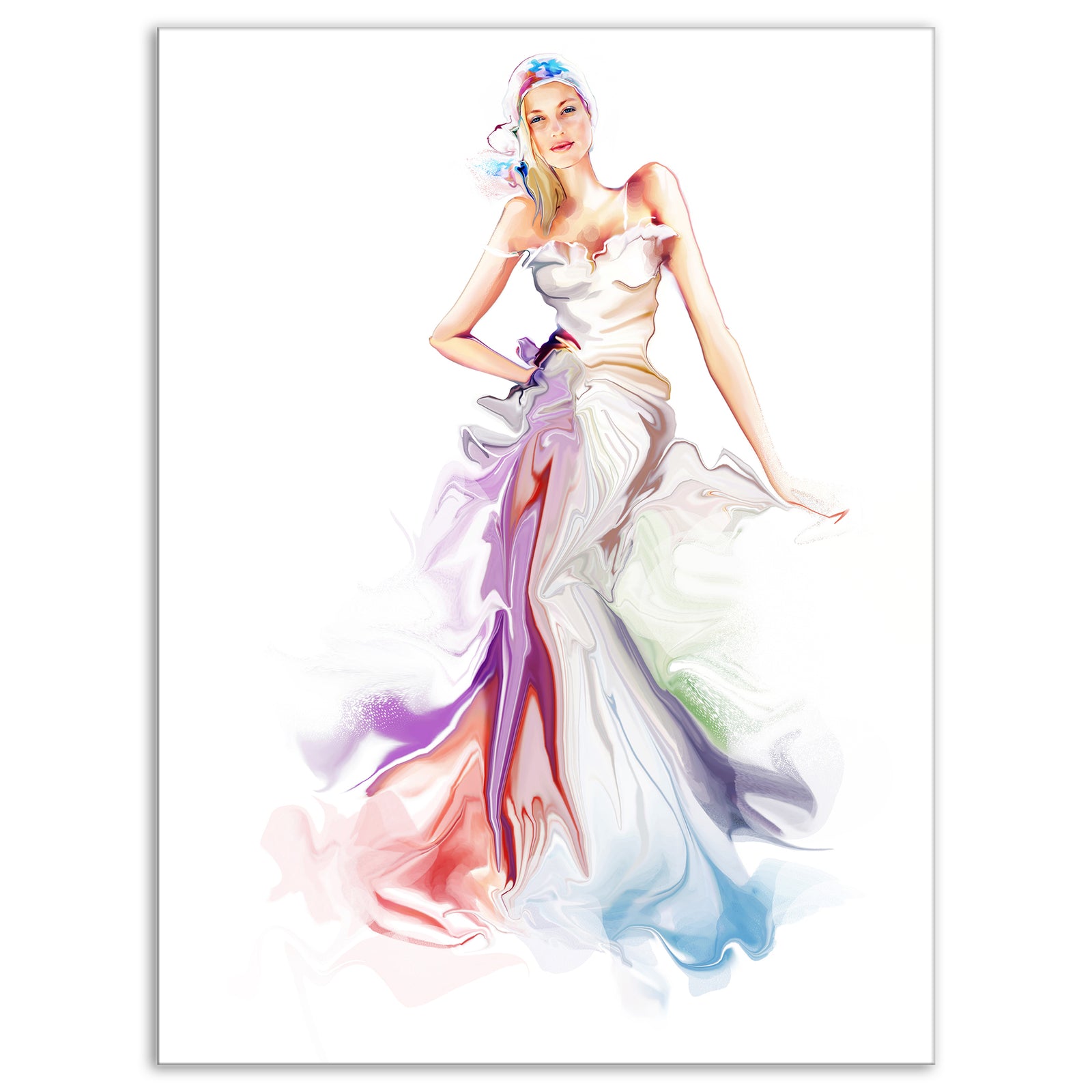Beautiful Fashion Girl - Contemporary Artwork