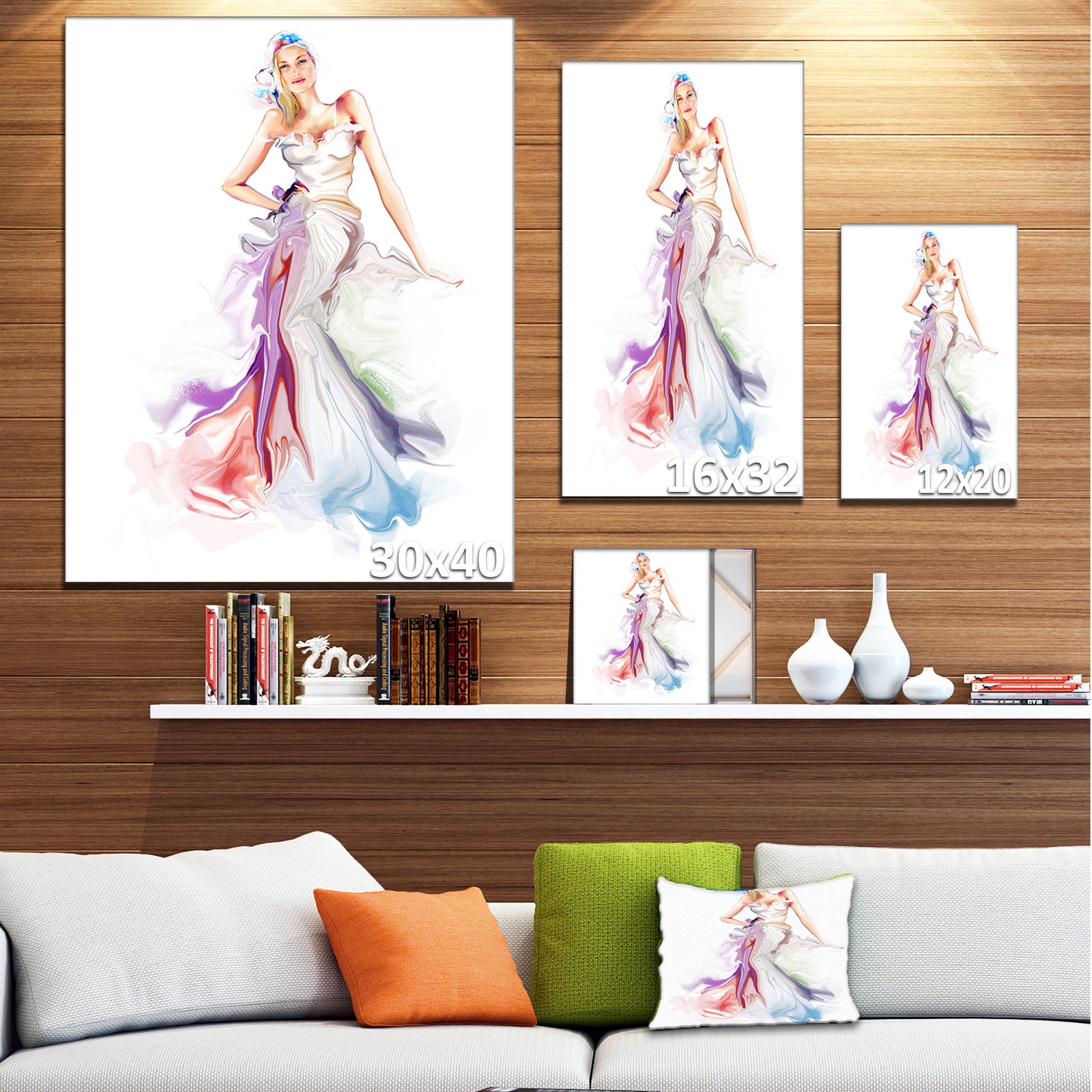 Beautiful Fashion Girl - Contemporary Artwork